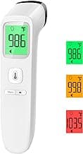 No-Touch Thermometer for Adults and Kids, Fast Accurate Digital Thermometer with Fever Alarm & Silent Mode, Easy-to-use, Forehead & Ear Thermometer for Babies, Kids & Elderly