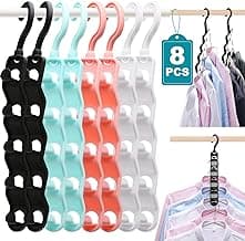 Closet Organizers and Storage,Upgraded Organization and Storage Clothes Hanger,8 Pack College Dorm Room Essentials,Sturdy Closet Organizer Home Essentials Space Saving Hangers for Thick Clothe